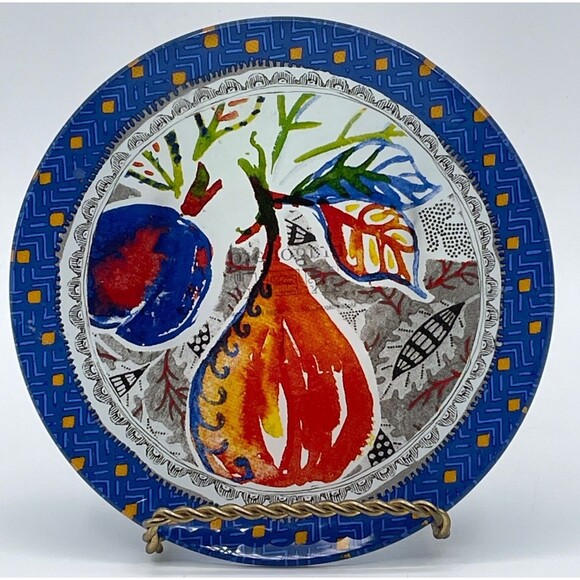 Fragonard Parfumeur Rose Ambre Glass Soap Dish Plate 5” - Picture 6 of 9